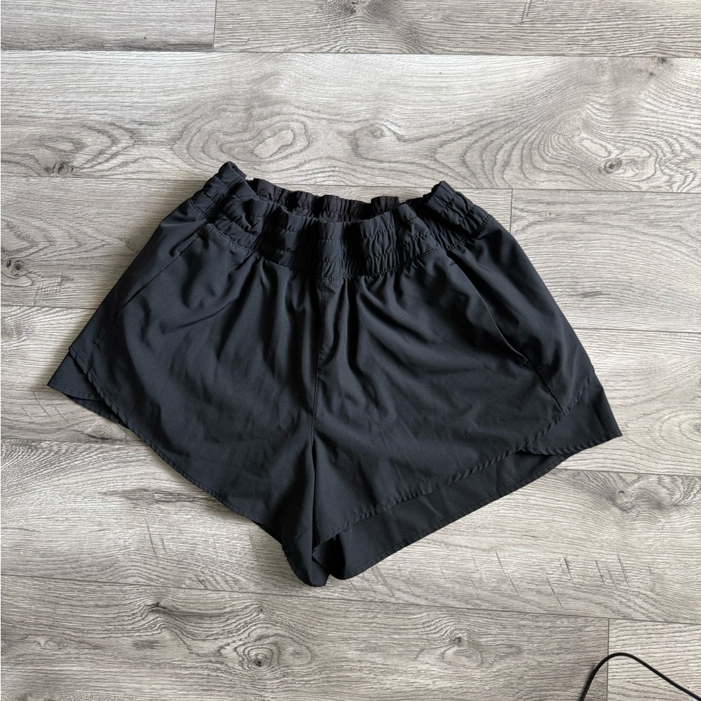 Avia Black Athletic Shorts with Elastic Waistband